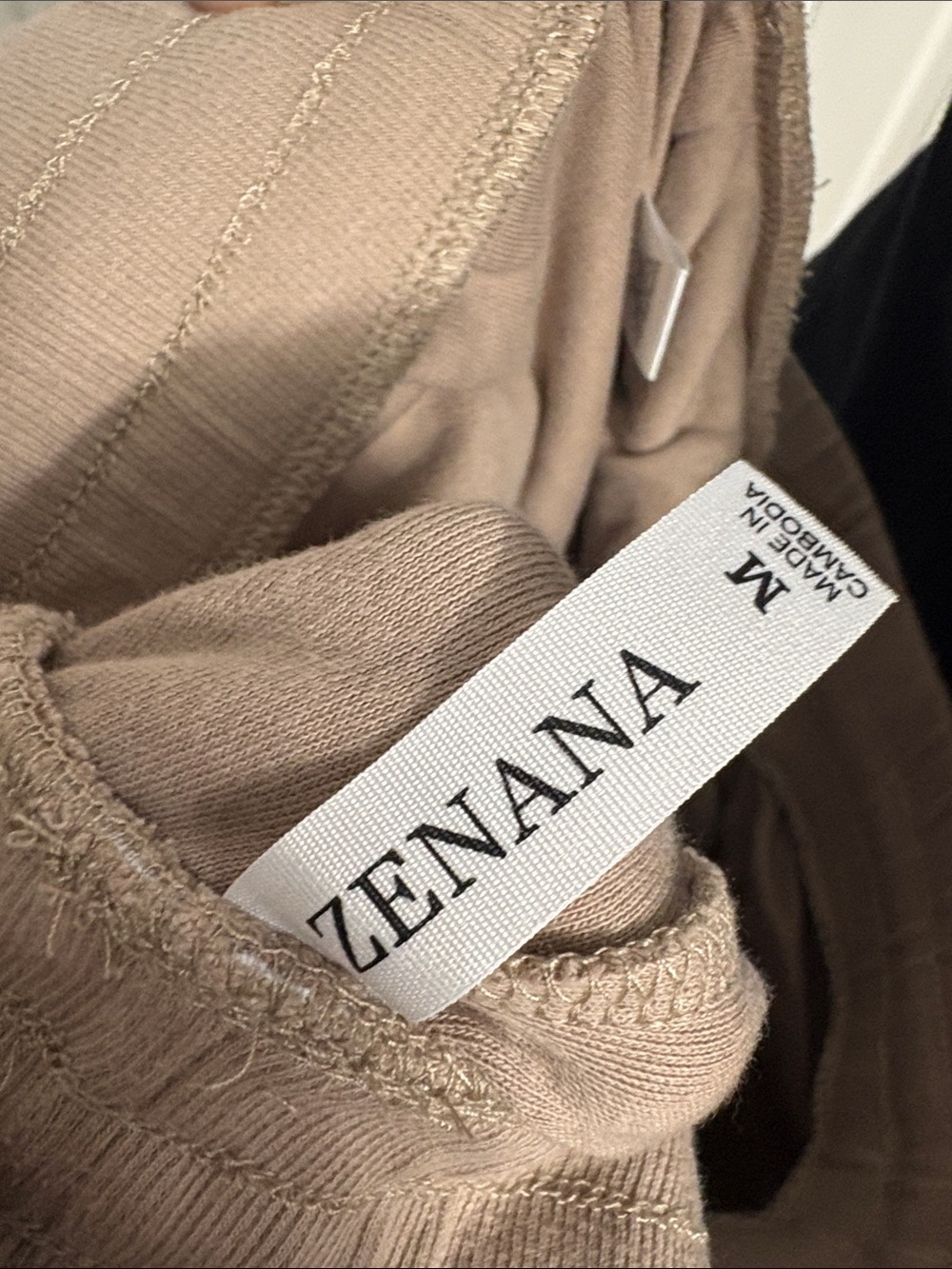 Zenana Outfitters Taupe jogger with Drawstring - Picture 3 of 3